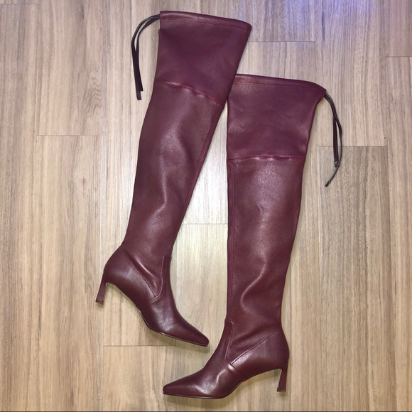 Stuart Weitzman Natalia Leather Over The Knee Boot - Picture 2 of 9